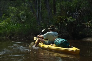 Kayaking on the creek